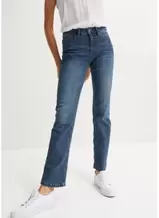 Stretchjeans med medelhög midja, raka ben för 189 kr på Bonprix