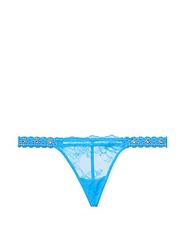 Rose Lace & Grommet V-String Panty för 268,57 kr på Victoria's Secret