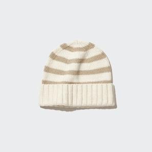 Kids HEATTECH Knitted Striped Beanie Hat för 59 kr på Uniqlo