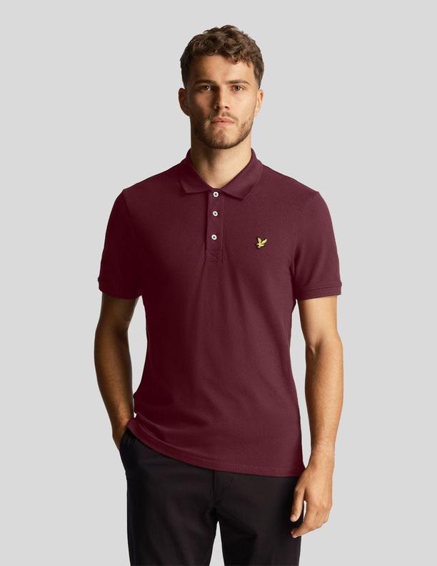 Plain Polo Shirt Burgundy för 524,3 kr på Brothers