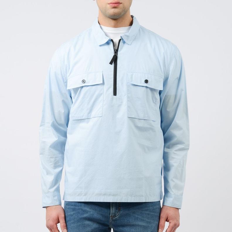 Boulala Half Zip Skjorta Blå för 210 kr på Brothers