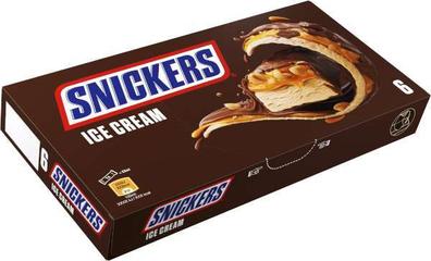 Glass Snickers 6-Pack, Fryst för 56,95 kr på City Gross