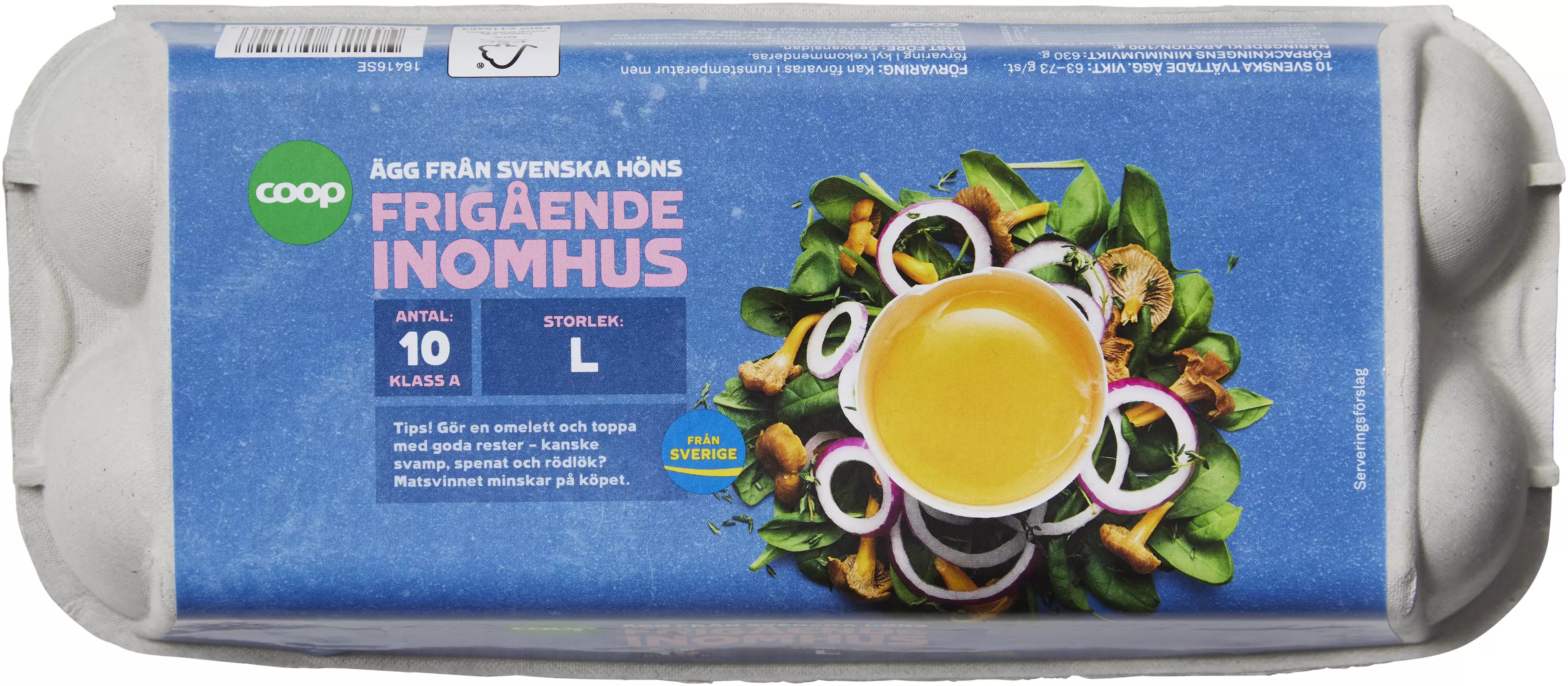 Ägg 10-pack L Frigående inomhus för 34,95 kr på Coop