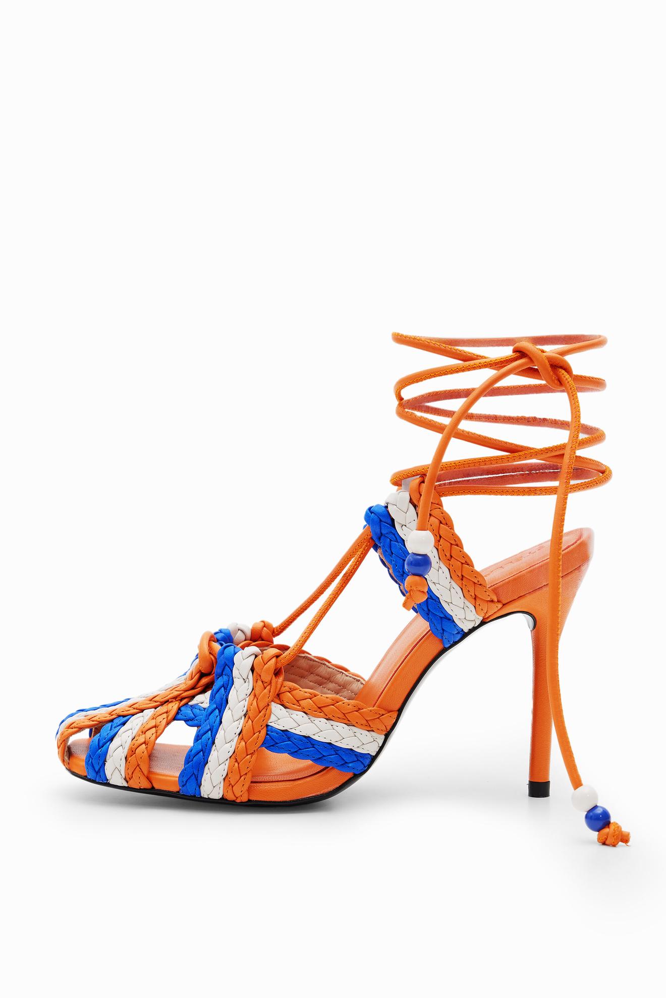 Stella Jean heeled sandal för 3419 kr på Desigual