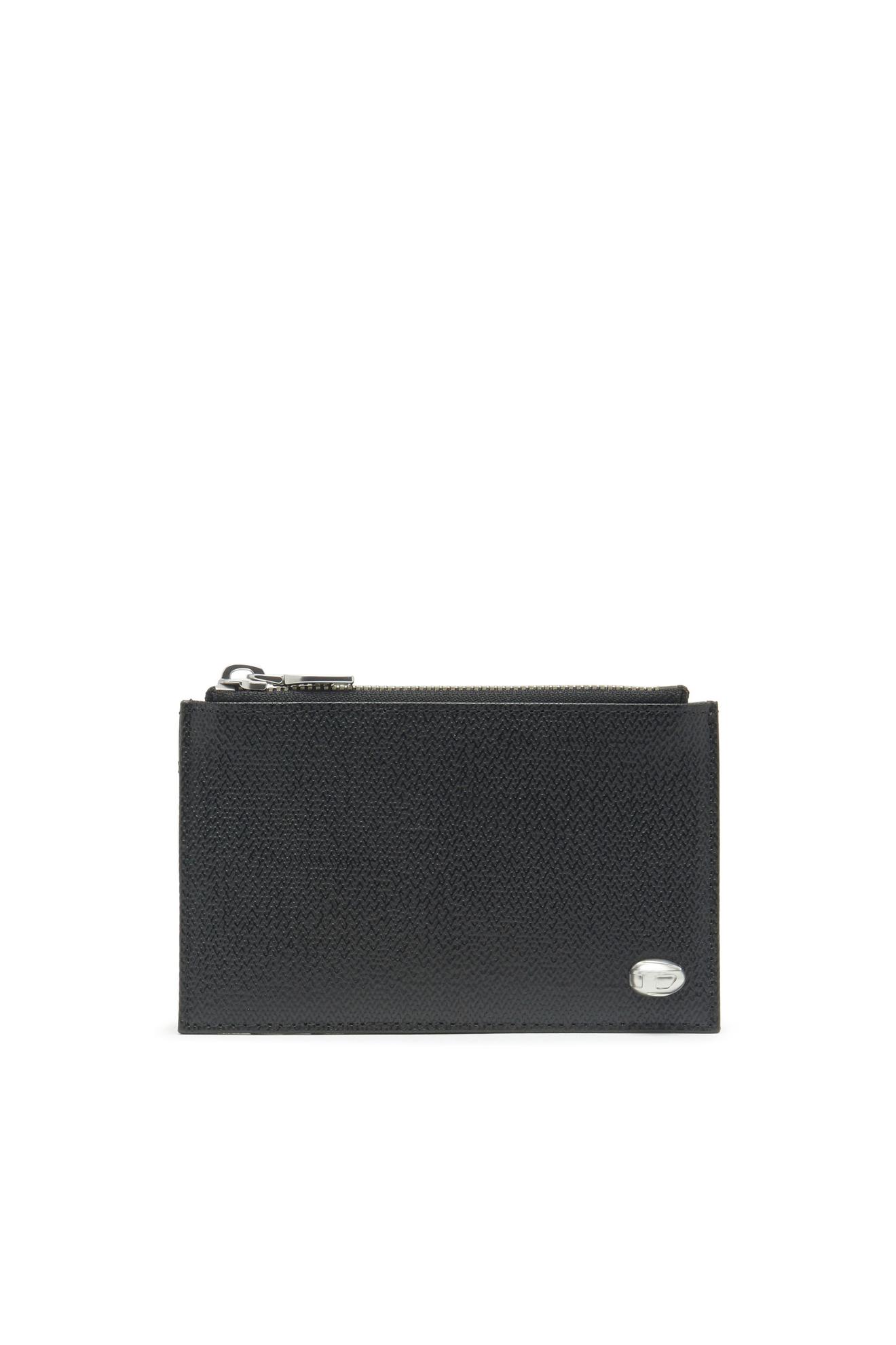 Slim card holder in textured leather för 700 kr på Diesel