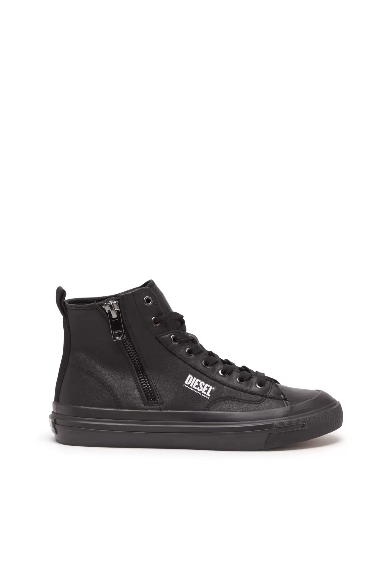 S-Athos Dv Mid - High-top sneakers with side zip för 2100 kr på Diesel