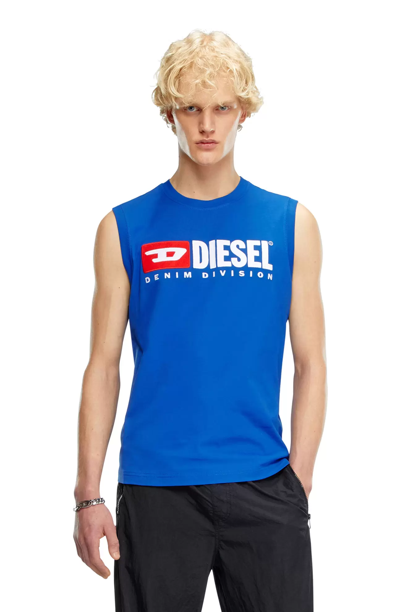 Tank top with chest logo print för 500 kr på Diesel