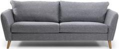 TRENTON 3-sits soffa tyg Rocco grå 281/ek ben för 9295 kr på EM Home