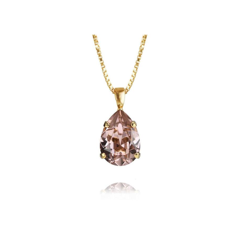 Mini Drop Necklace Gold Vintage Rose för 795 kr på Smycka