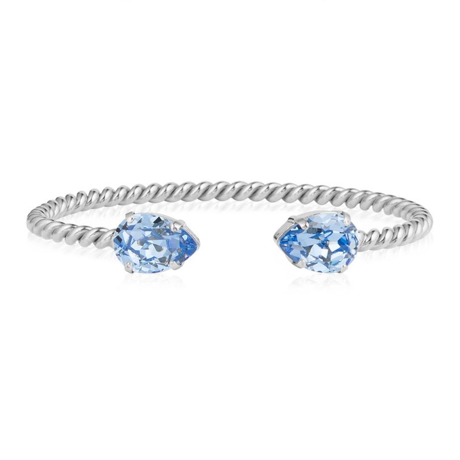 Mini Drop Bracelet Rhodium / Light Sapphire för 795 kr på Smycka