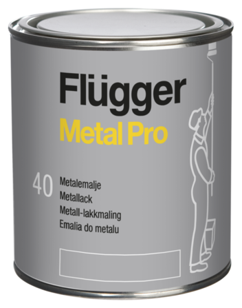 Flügger Metal Pro 40 - Halvblank metallfärg för 339 kr på Flügger Färg