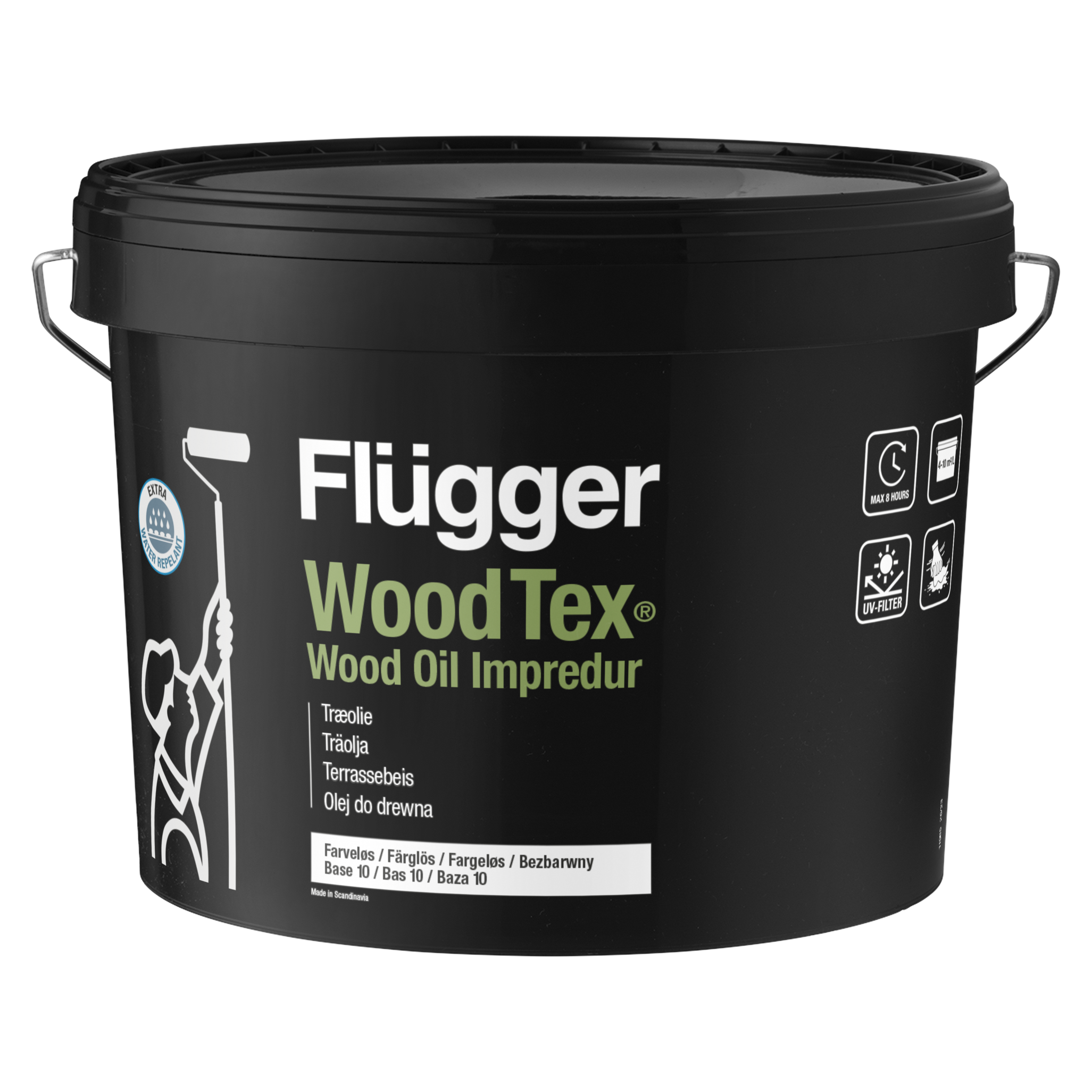 Flügger Wood Tex Impredur - Extra Vattenavvisande Träolja för 189 kr på Flügger Färg