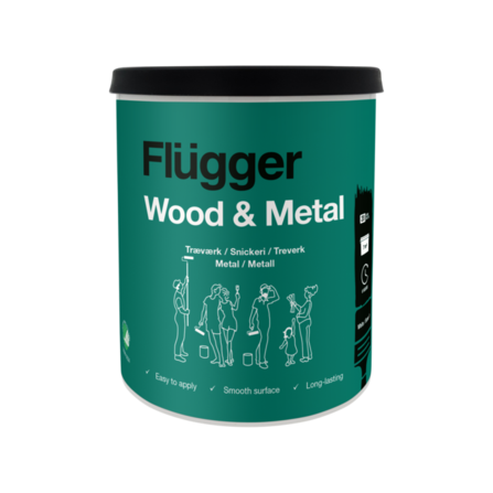 Flügger Wood & Metal - trä/metallfärg för 199 kr på Flügger Färg