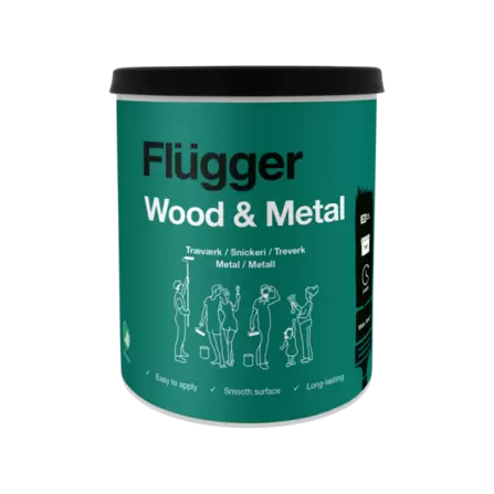 Flügger Wood & Metal - trä/metallfärg för 199 kr på Flügger Färg