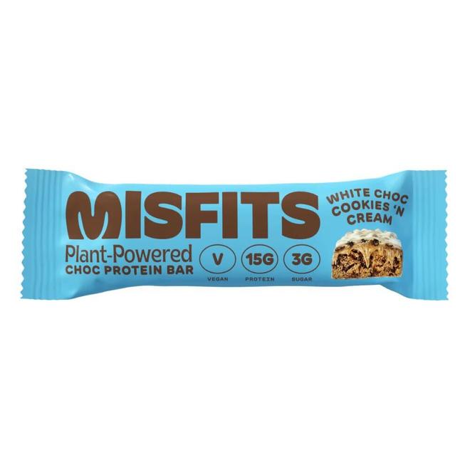 Bar Protein Cookies & Cream 45g Misfits för 29,95 kr på Goodstore