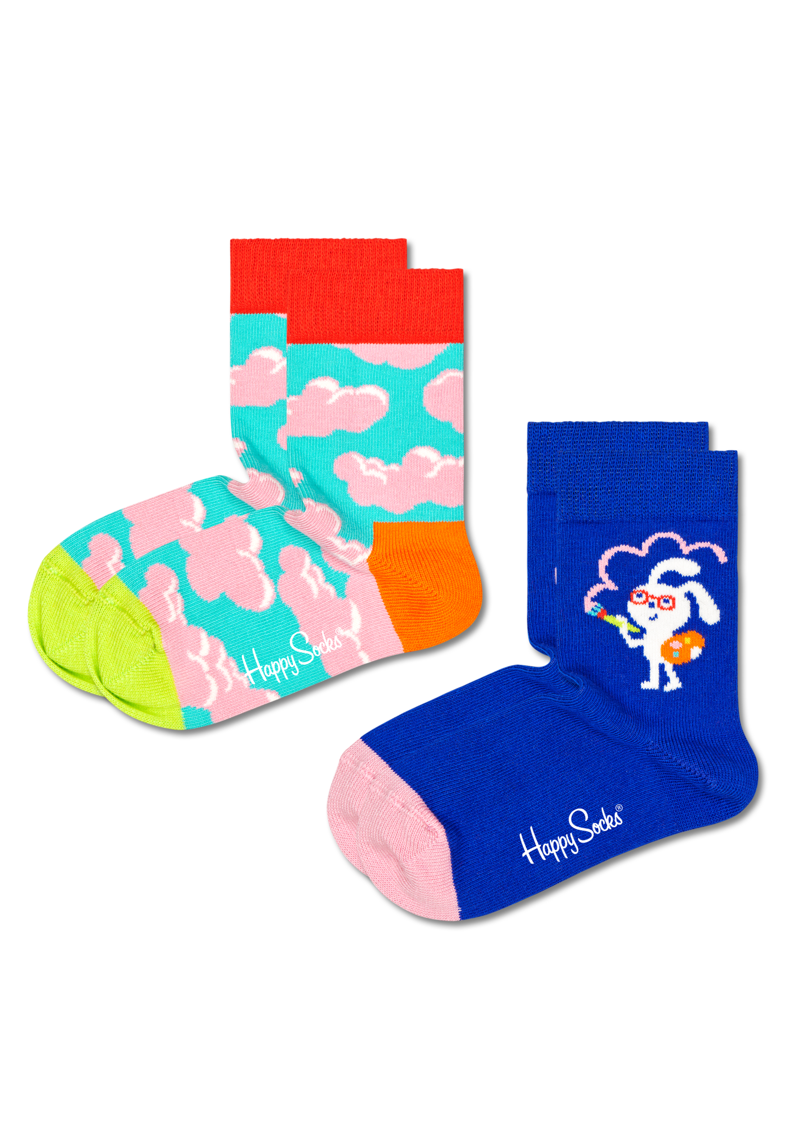 2-Pack Kids Clouds Sock för 6 kr på Happy Socks