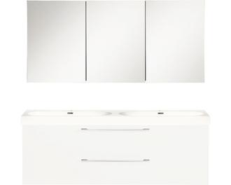 Möbelpaket DIFFERNZ somero med spegelskåp vit blank 1200 mm 36.104.89 för 8499 kr på Hornbach