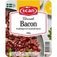 Bacon Tärnat 140g Scan för 20,95 kr på ICA Maxi
