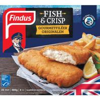 Fish & Crisp Gourmetfiléer 480g Findus för 50 kr på ICA Maxi