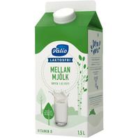 Mellanmjölk Laktosfri 1,5% 1,5l Valio för 20 kr på ICA Maxi