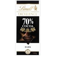 Chokladkaka EXCELLENCE 70% Kakao Mörk Choklad 100g Lindt för 34,95 kr på ICA Maxi