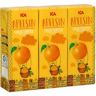 Fruktdryck Apelsin 3-p 60cl ICA för 9,95 kr på ICA Maxi