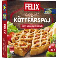 Köttfärspaj Fryst 215g Felix för 31,95 kr på ICA Maxi