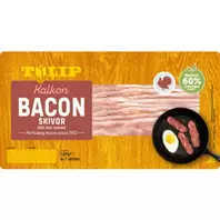 Bacon Kalkon skivor 110g Tulip för 18,95 kr på ICA Maxi