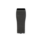 CC Heart Elena Stripe Skirt, black/creme stripes för 599 kr på Illums Bolighus