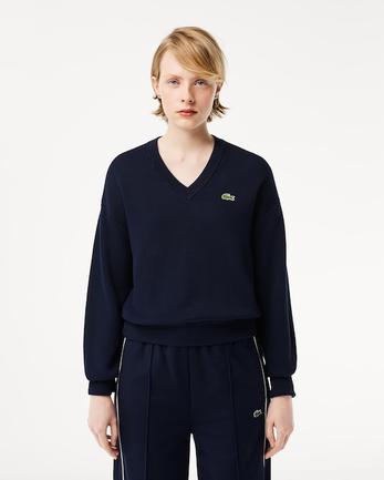Women’s Lacoste V-Neck Organic Cotton Sweater för 1700 kr på Lacoste