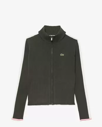 Contrast Trim Zipped Vest för 1700 kr på Lacoste