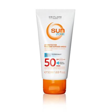 Sun Zone UV Protector Face and Exposed Areas SPF 50 High för 189 kr på Oriflame