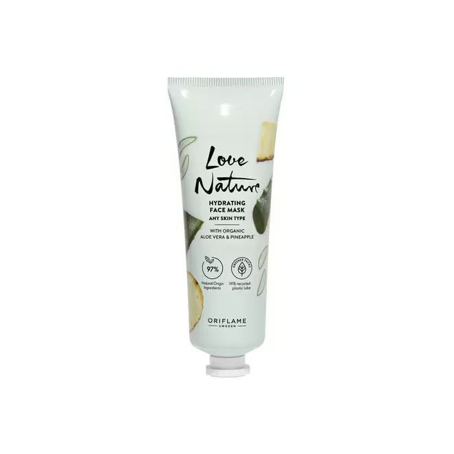 Hydrating Face Mask with Organic Aloe Vera & Pineapple för 55,2 kr på Oriflame