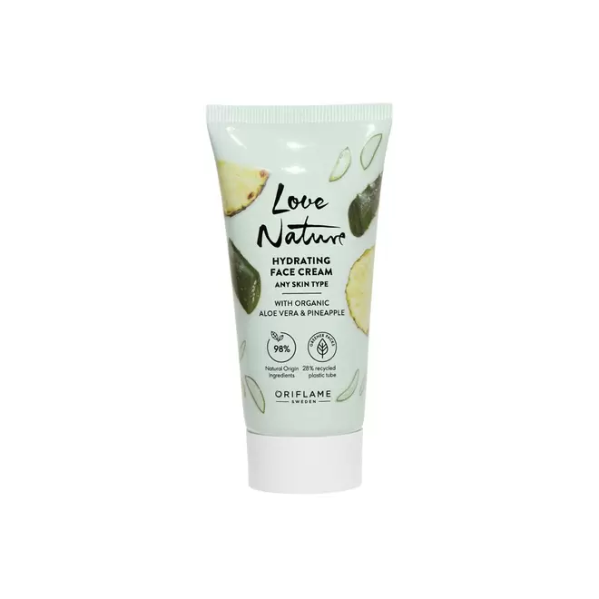 Hydrating Face Cream with Organic Aloe Vera & Pineapple för 79,2 kr på Oriflame