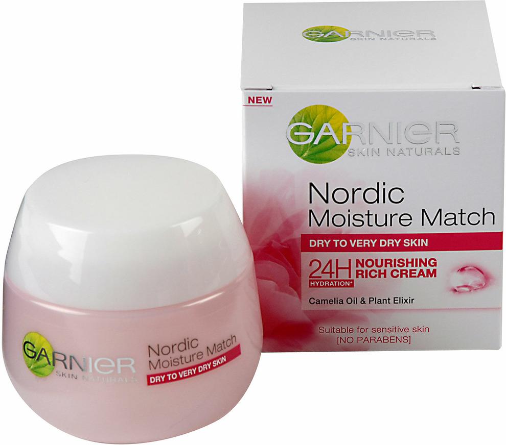Ansiktscreme Garnier Nordic Moisture Match Dry Skin för 49 kr på ÖoB