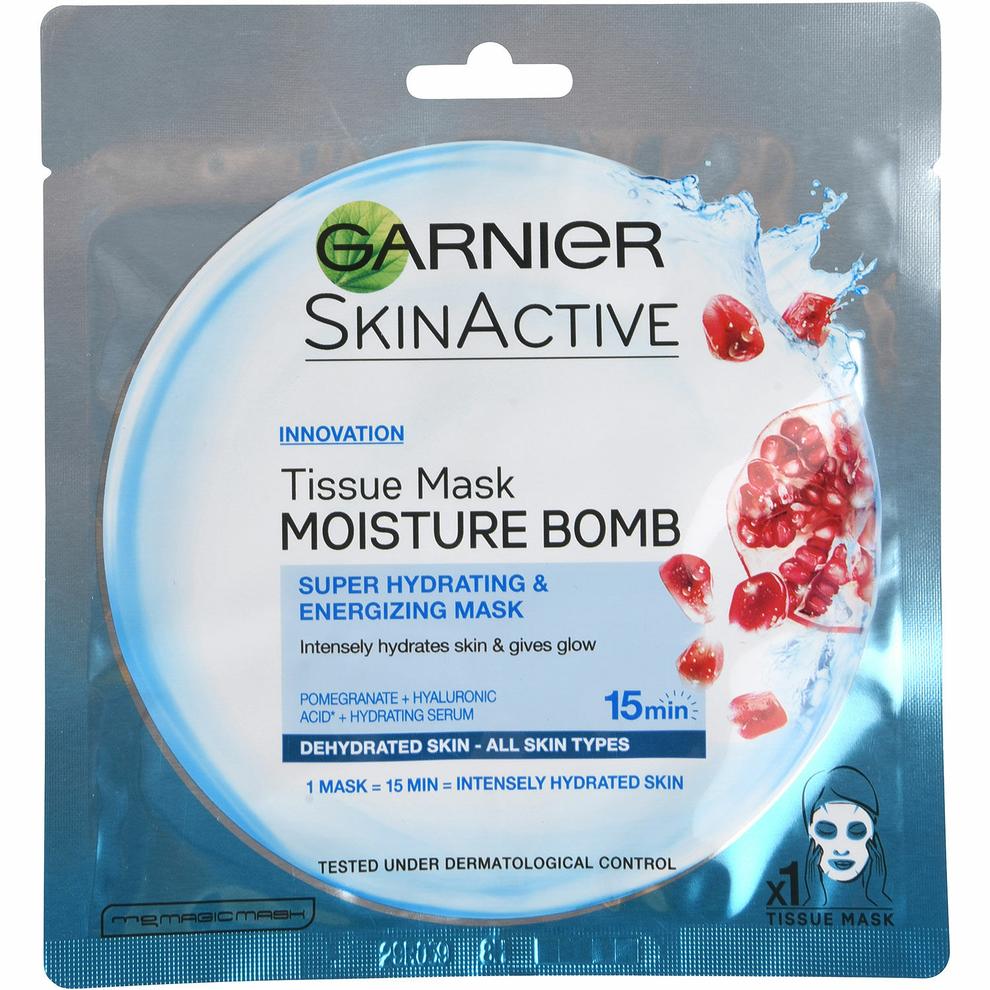 Ansiktsmask Garnier Moisture Bomb Tissue Mask för 35 kr på ÖoB