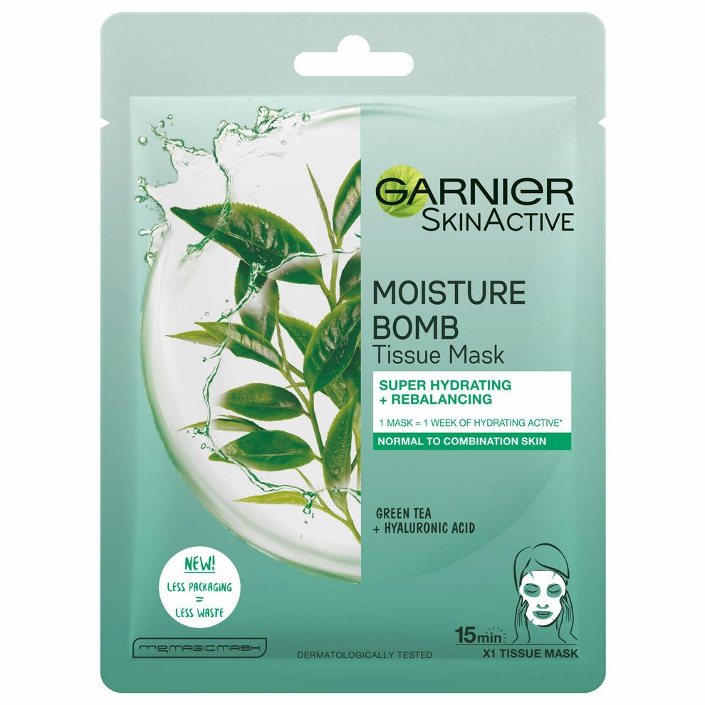 Ansiktsmask Garnier Skin Active Moisture Bomb Sheet Mask Super Hydrati för 35 kr på ÖoB