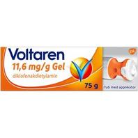 Voltaren, gel 11,6 mg/g Haleon Denmark ApS, 75 gram för 149 kr på Lloyds Apotek