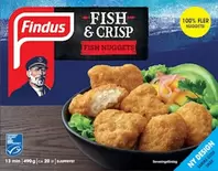 Fish & Crisp Fish Nuggets Frysta MSC 490g Findus för 49 kr på MatHem