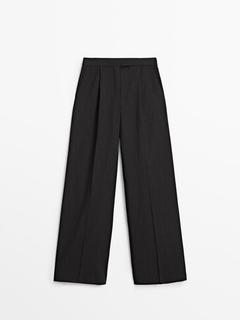 Wide-leg pinstripe trousers för 1199 kr på Massimo Dutti