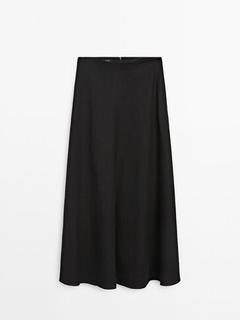 Long linen skirt - Limited Edition för 1499 kr på Massimo Dutti